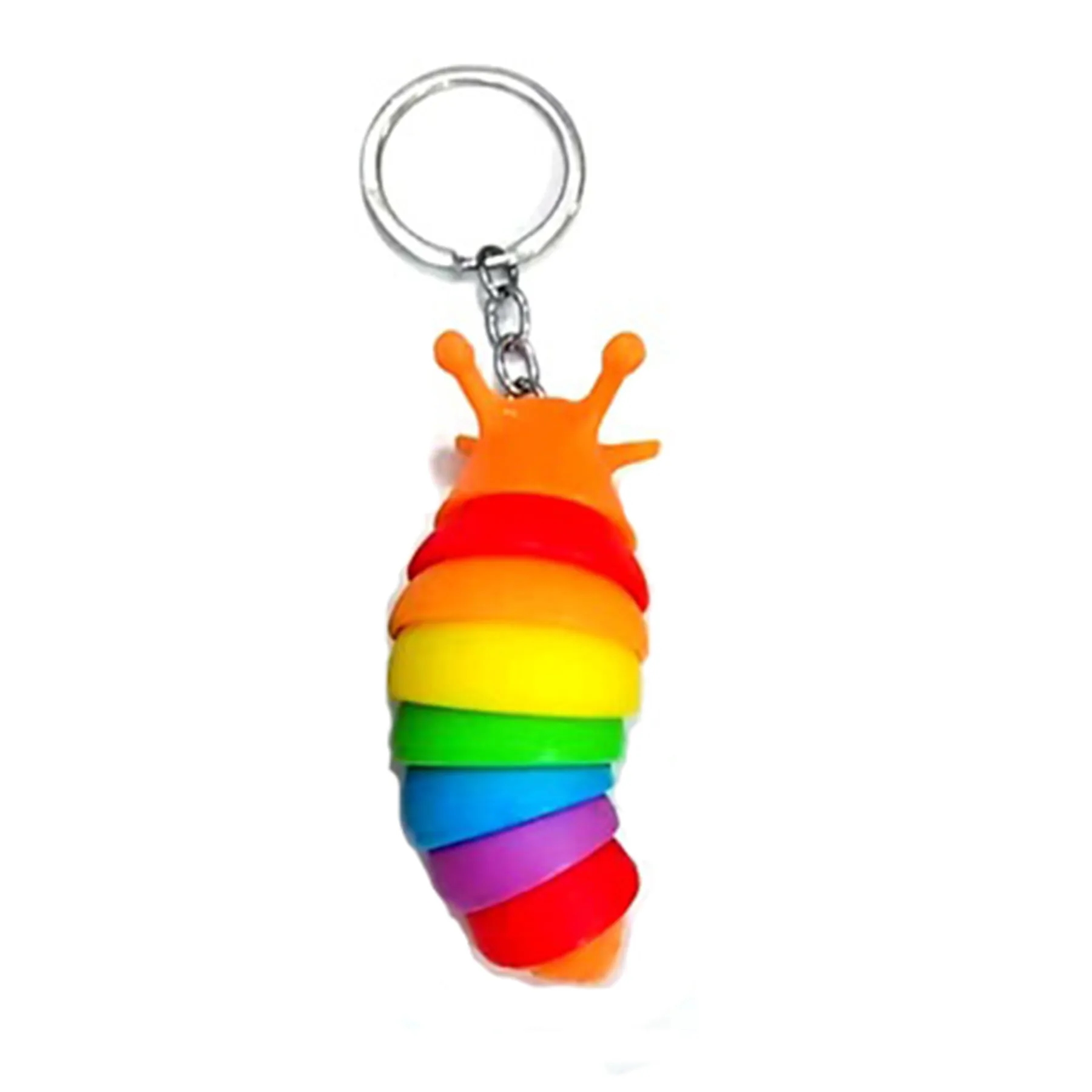 Plastic Intellectual Vent Caterpillar Keychain 6