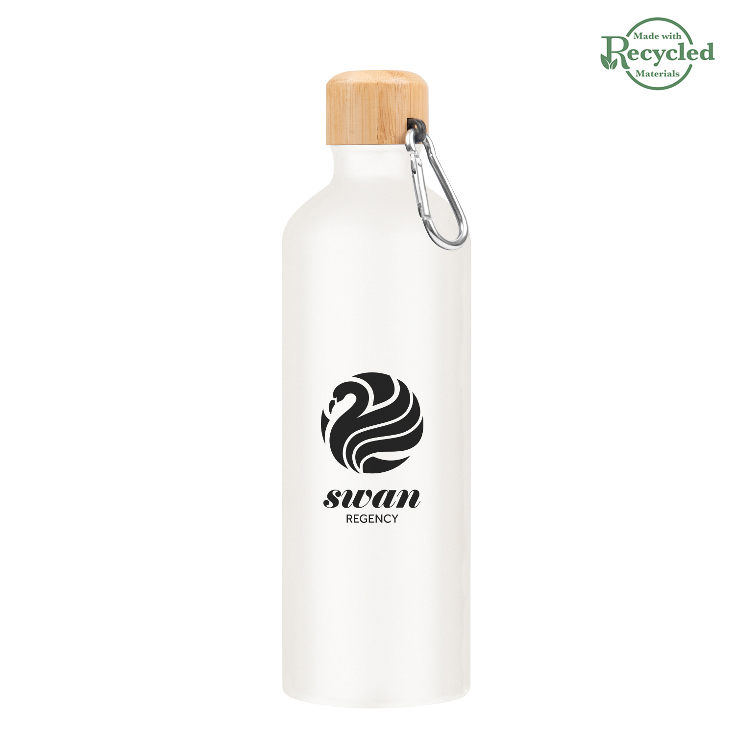 25 Oz. Aluminum Tundra Bike Bottle With Bamboo Lid 12
