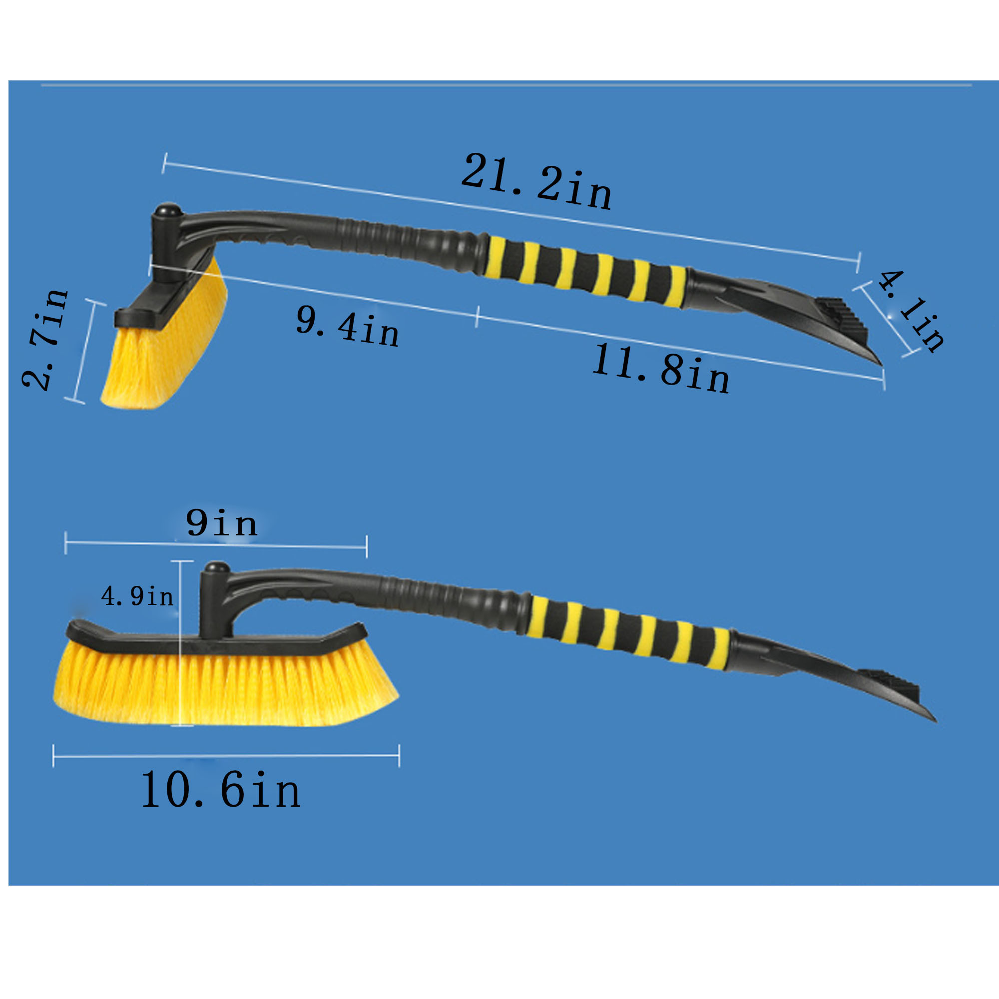 Ergonomic Snow Brush with Foam Grip for Easy Handling 4