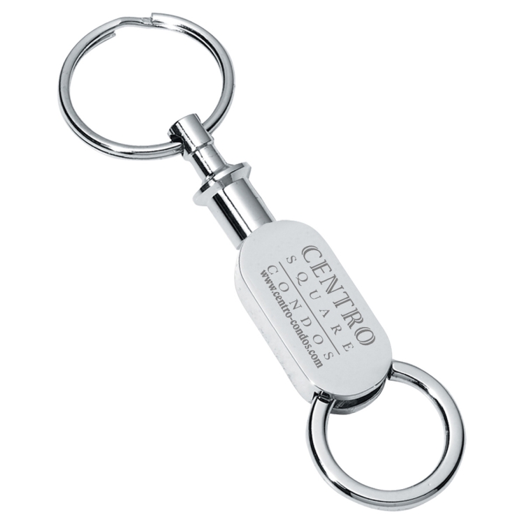 "Helix" Laser Engraved Pull Apart-Metal Valet Keyholder 3