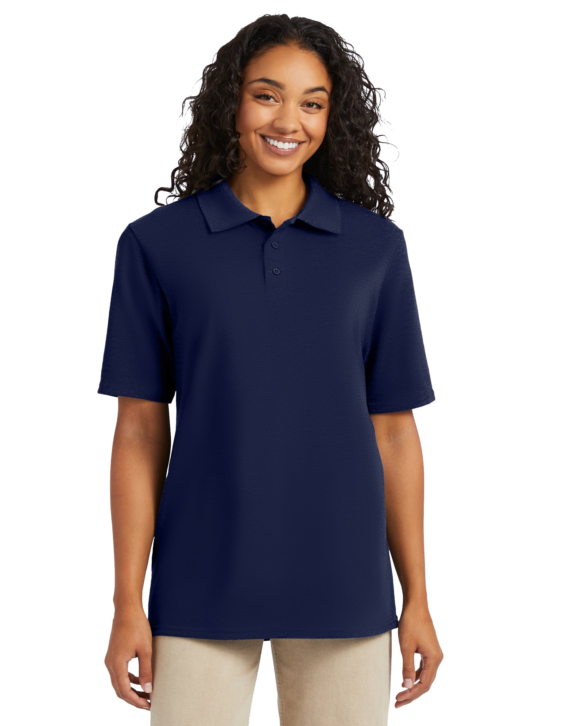 Hanes Pique Polo Shirt 7