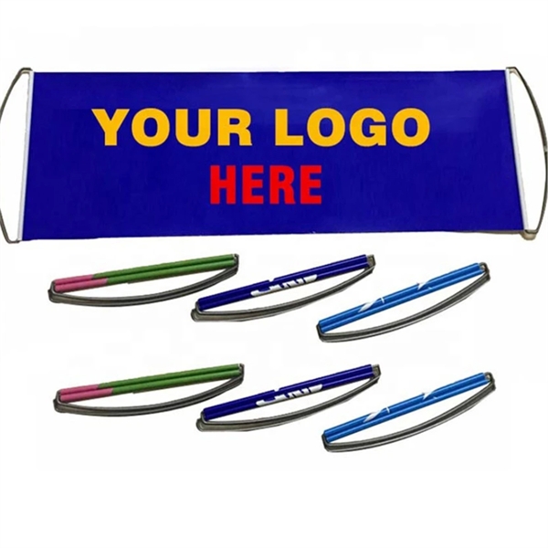 Custom Hand Held Advertising Banner MOQ100 1