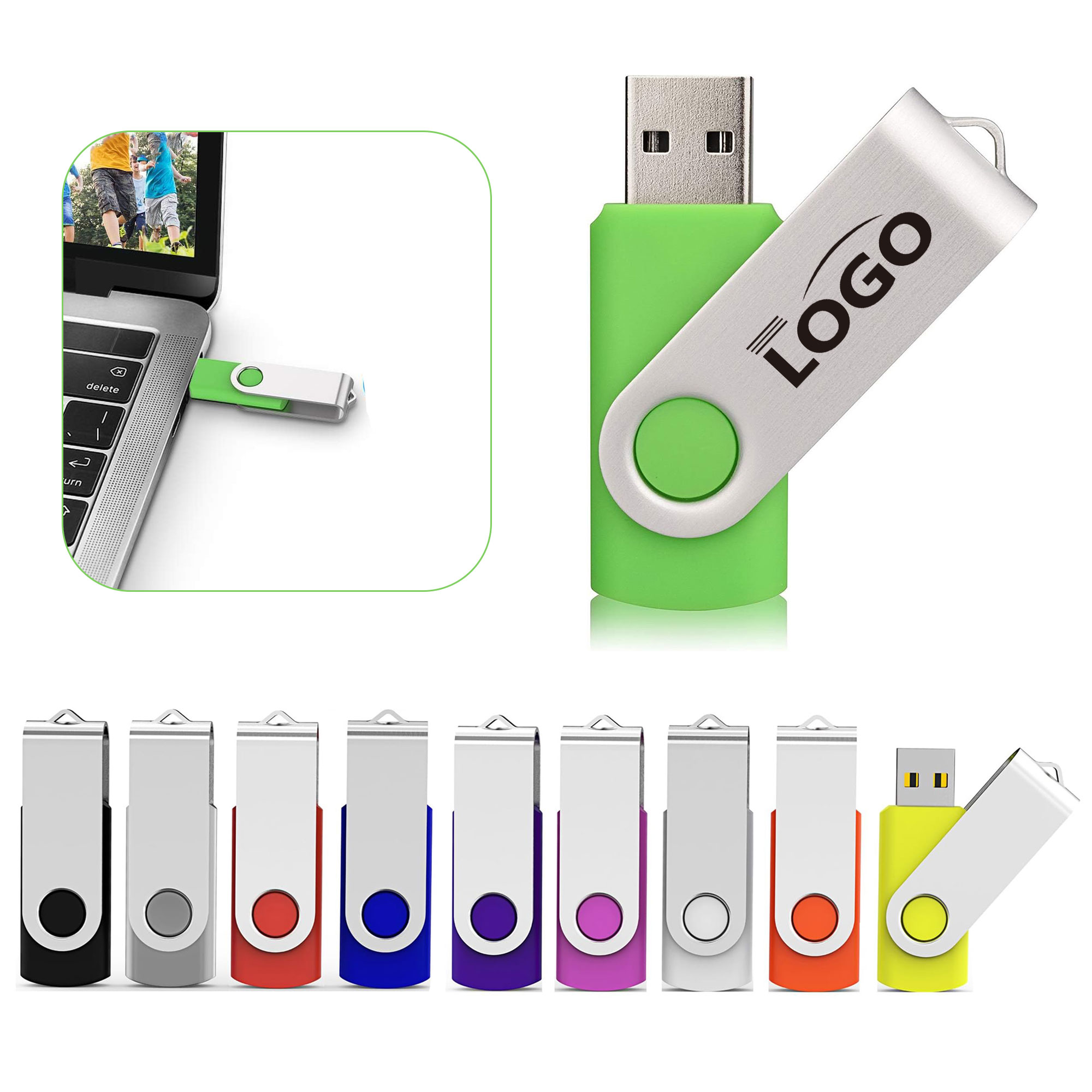 Swivel 8GB USB Flash Drive 1