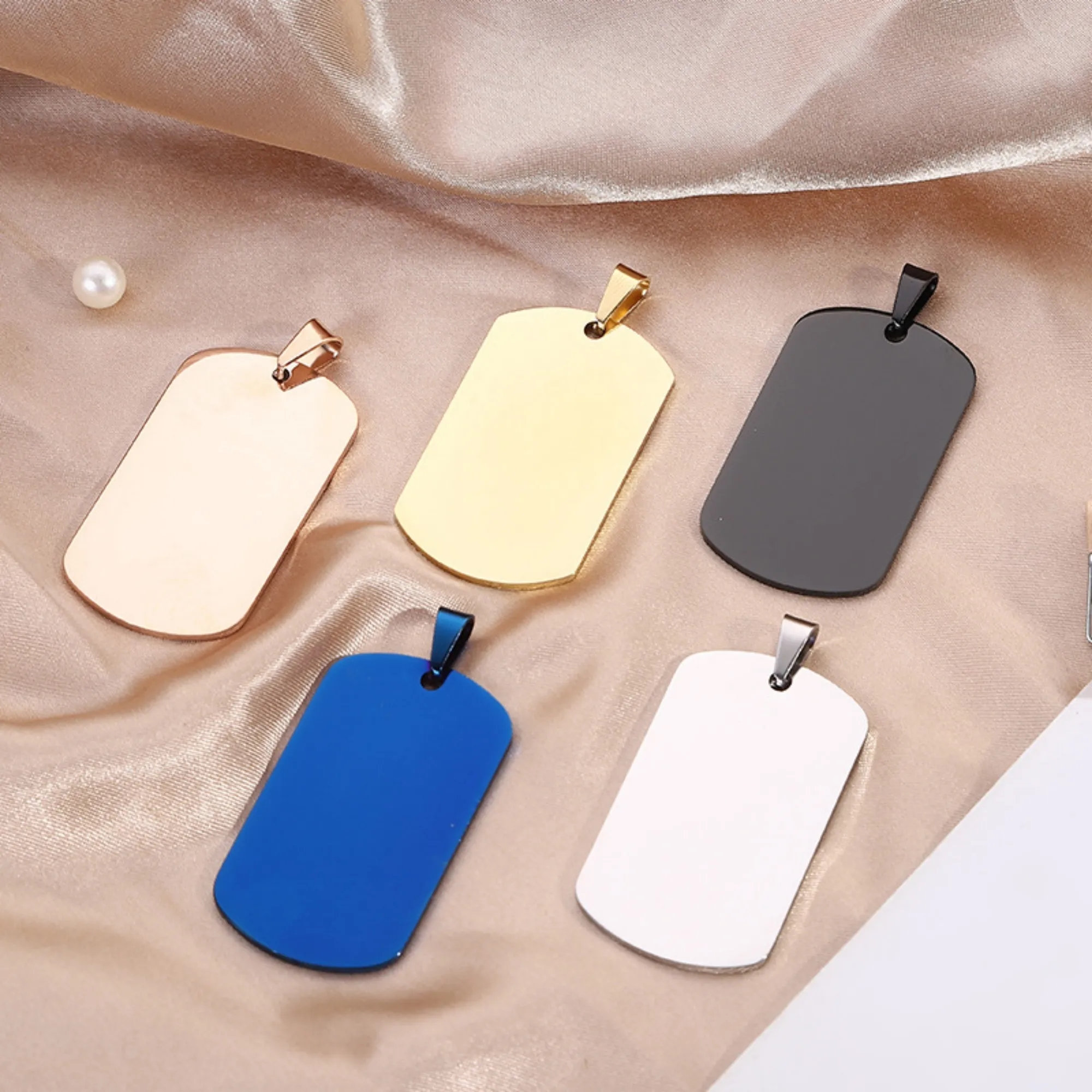 Stainless Steel Metal Tag Key Chains 4