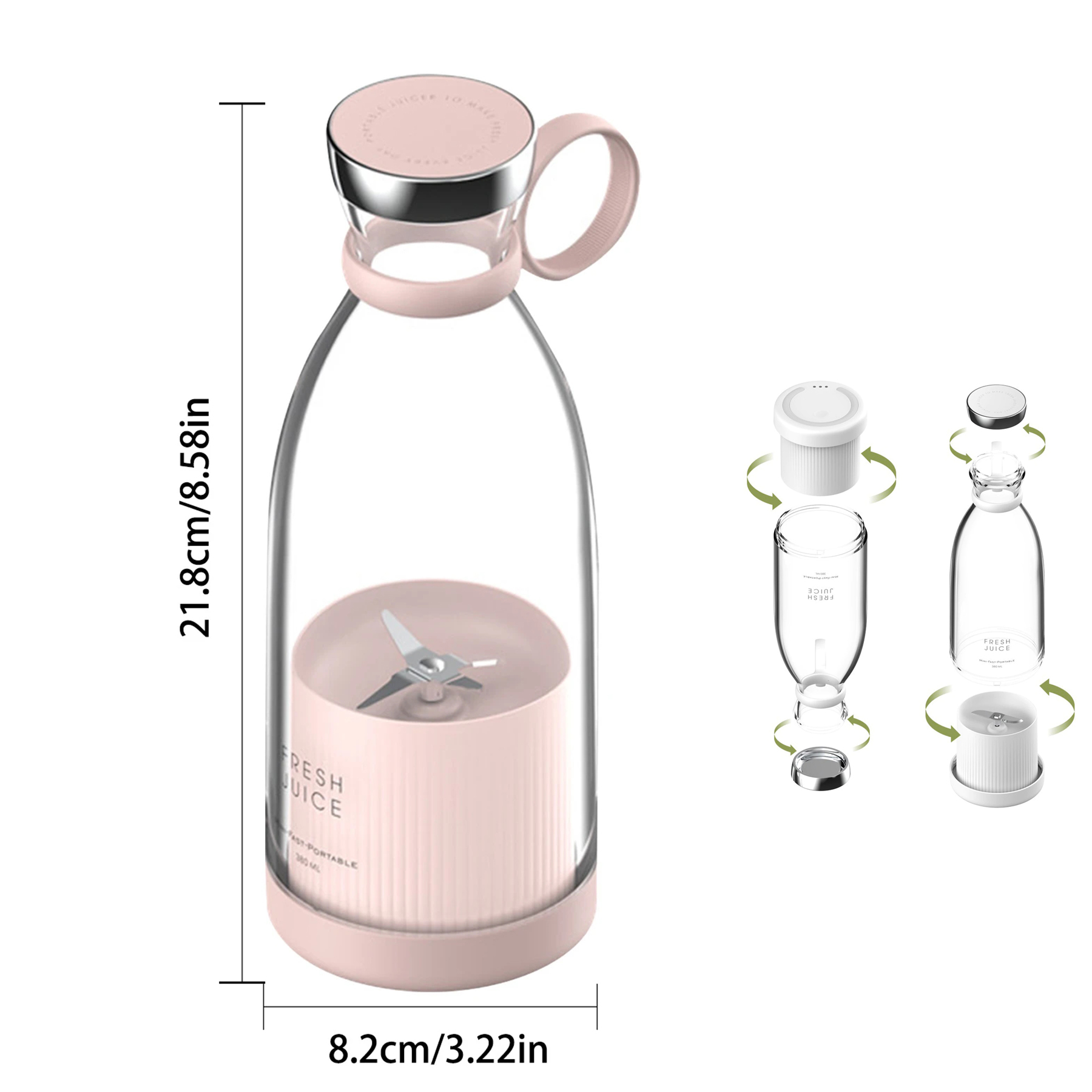 12 oz Portable Electric Juicer Blender 2