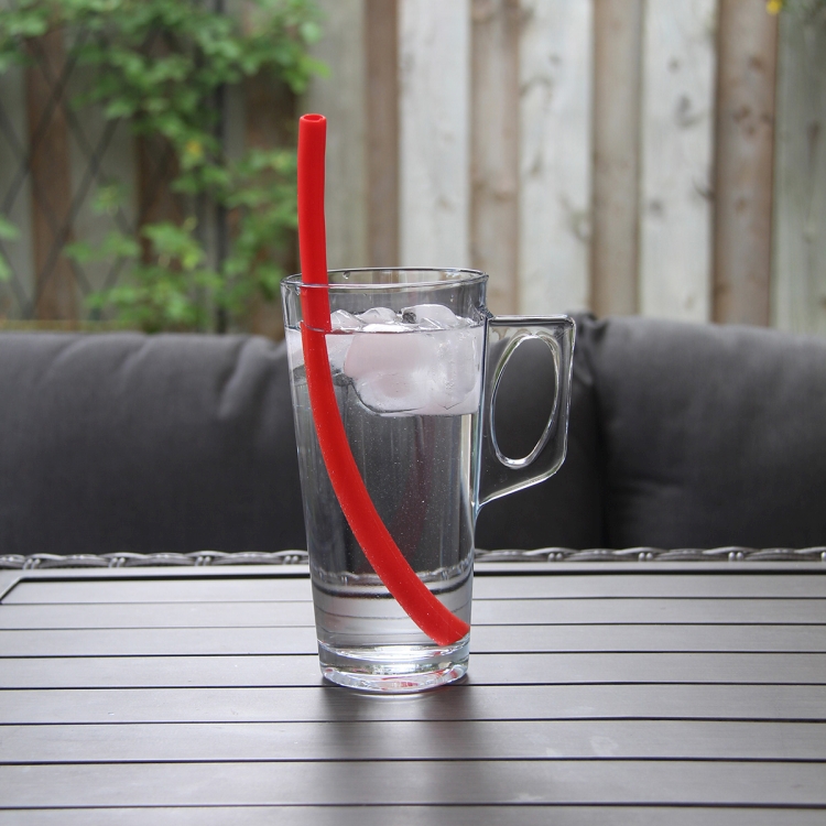"Eco-Straw" 10" Reusable Silicone Straw 14