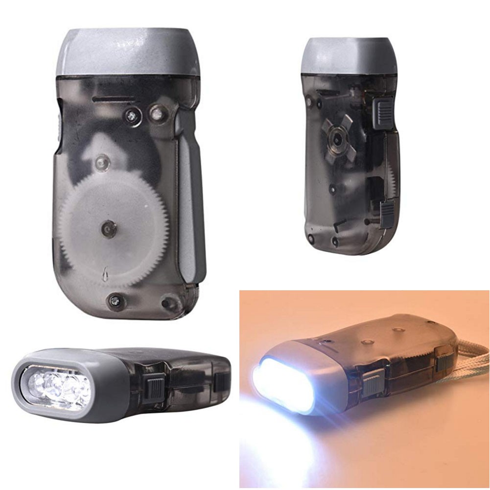 Hand Pressing Led Flashlight Torch With Translucent Case 2
