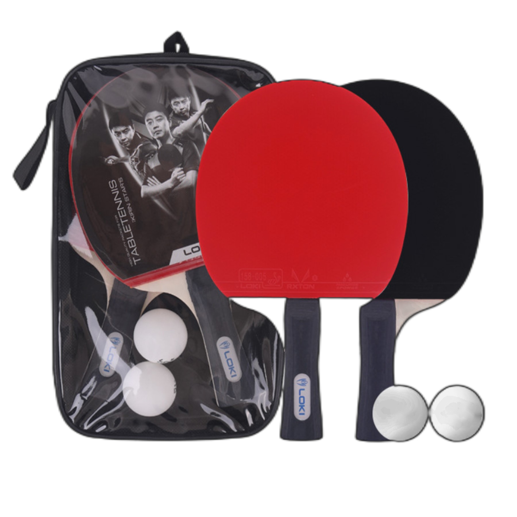 Portable Ping Pong Paddles Set (direct import) 3