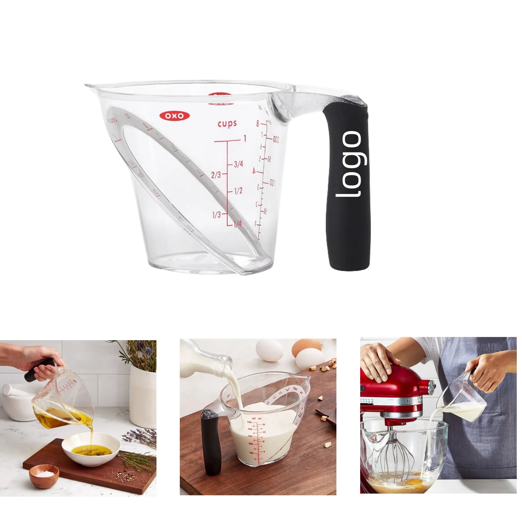 Plastic Measuring Cups with Handle 2