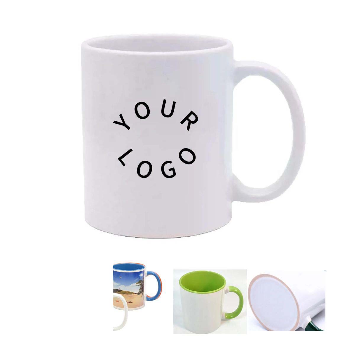 11 Oz Ceramic Coffee Mug with Handle 1