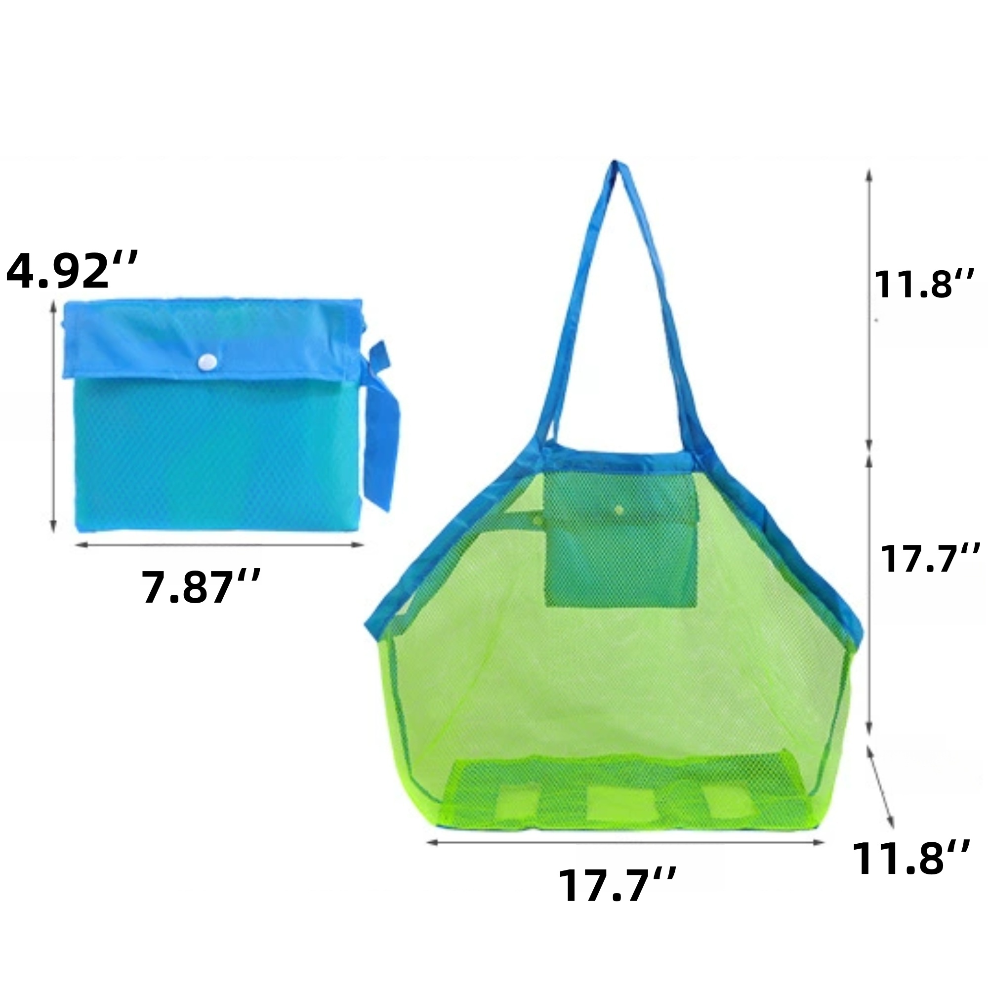Foldable Sand Toy Mesh Tote Bag 3