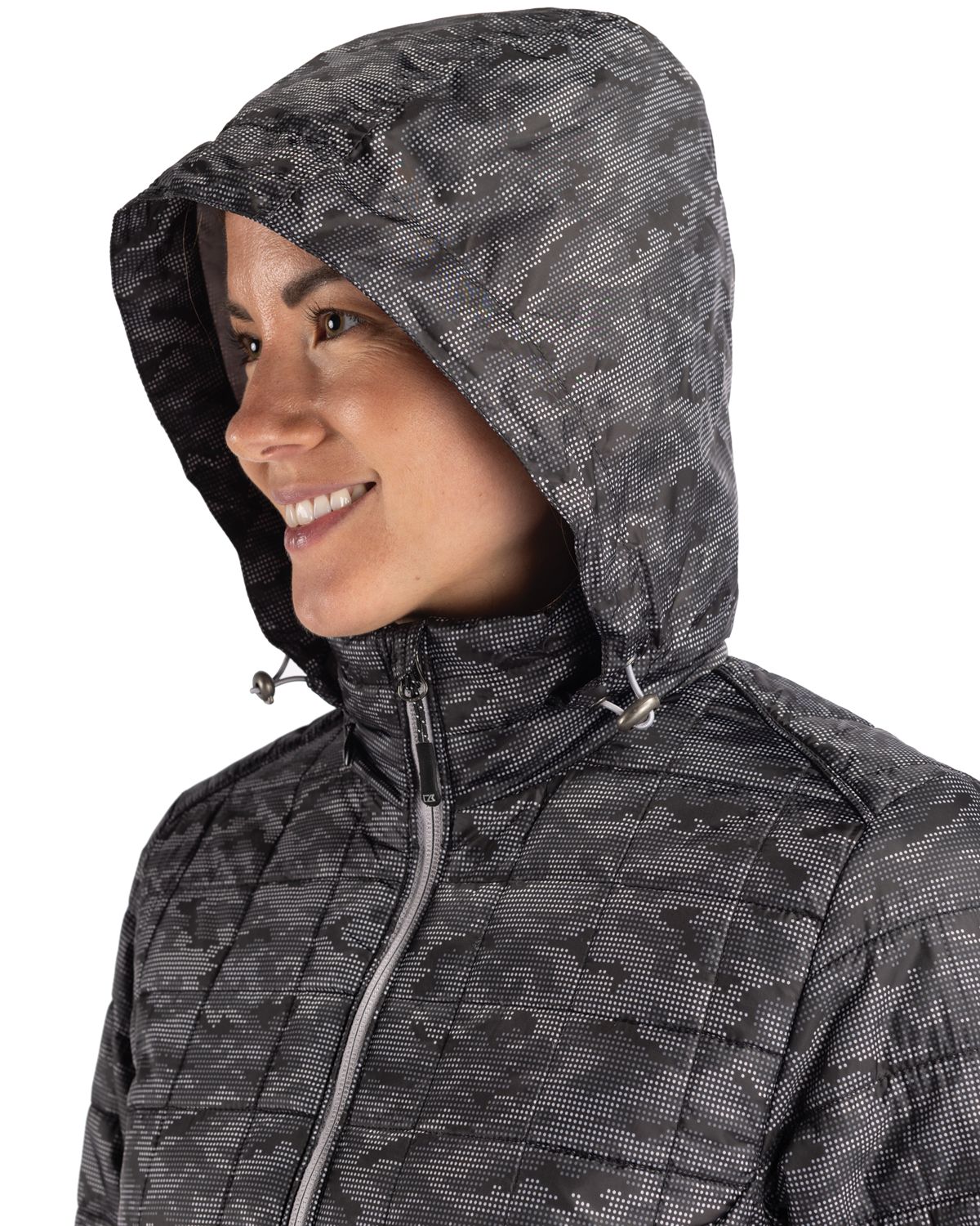 Rainier PrimaLoft Womens Eco Insulated Full Zip Printed Puffer Jacket