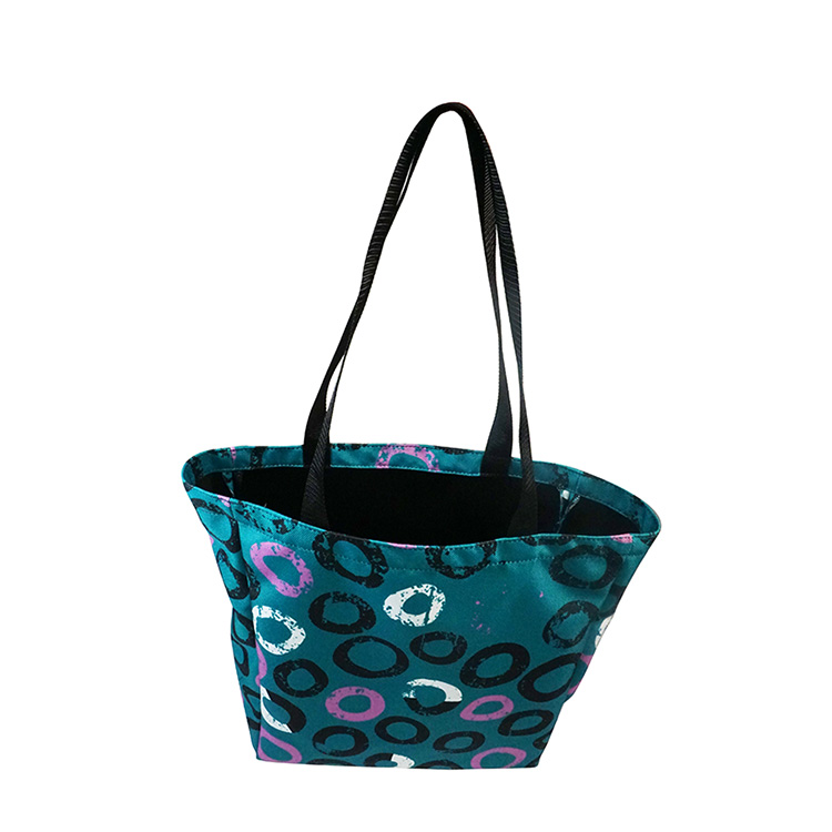 Colored Liner Medium Full Side Gusset Tote (16"H x 14"W x 5"D), custom tote bag with logo imprint 5
