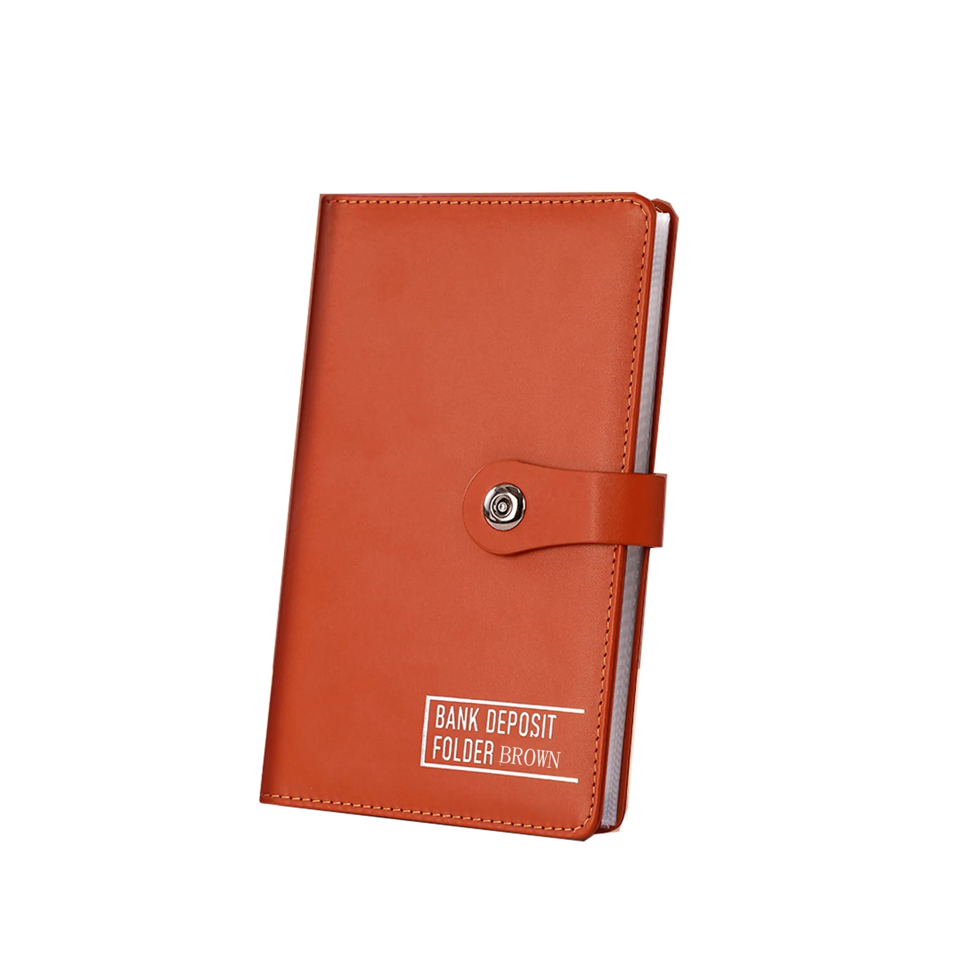 CustomLeather ChqFolio - Logo-Engravable Check & Bill Organi 3