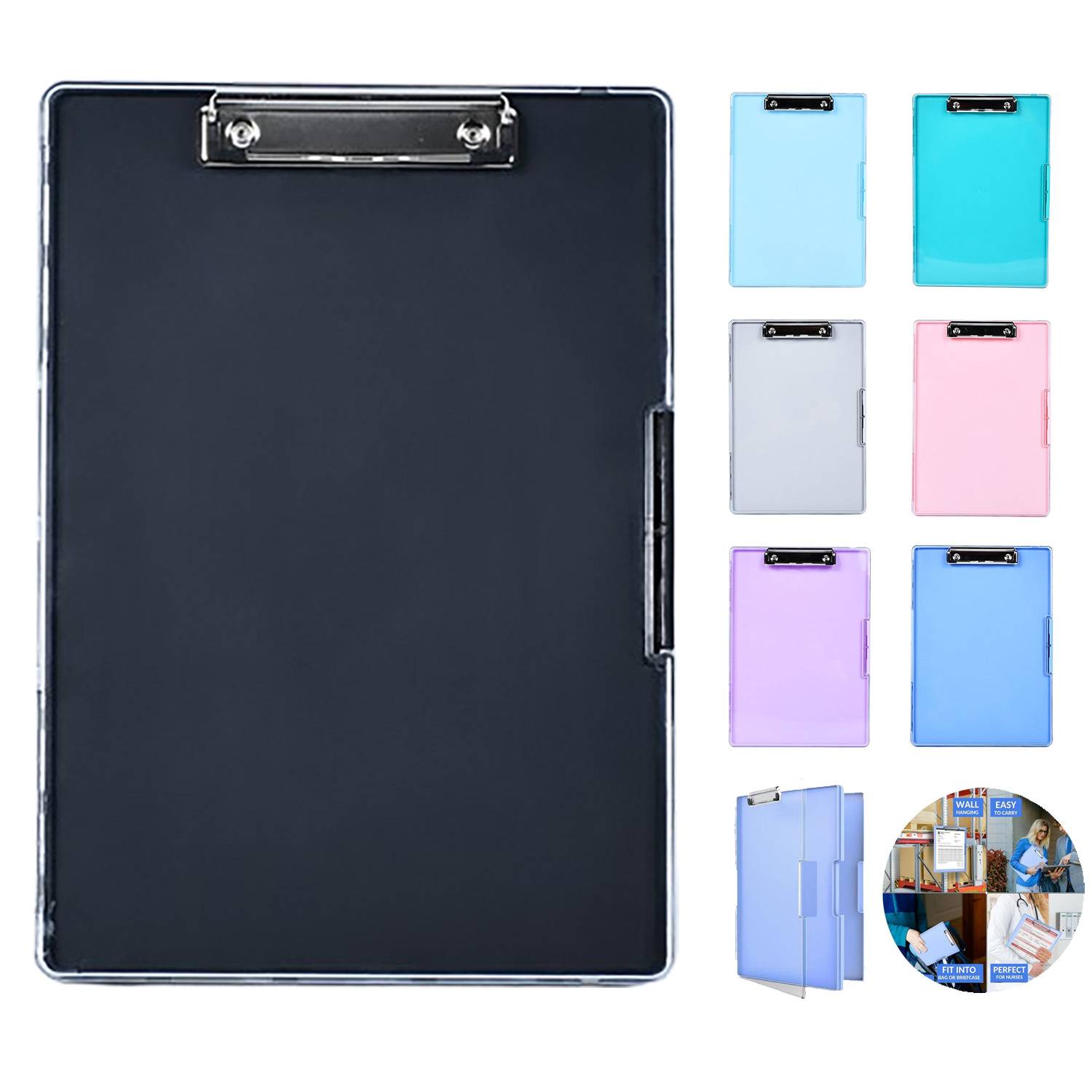 A4 Compartment Storage Plastic Clipboard 6
