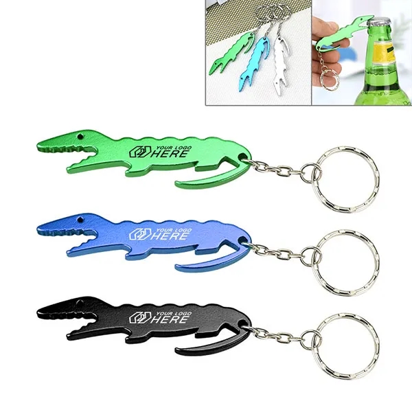 Alligator Shaped Bottle Opener Keychain 2