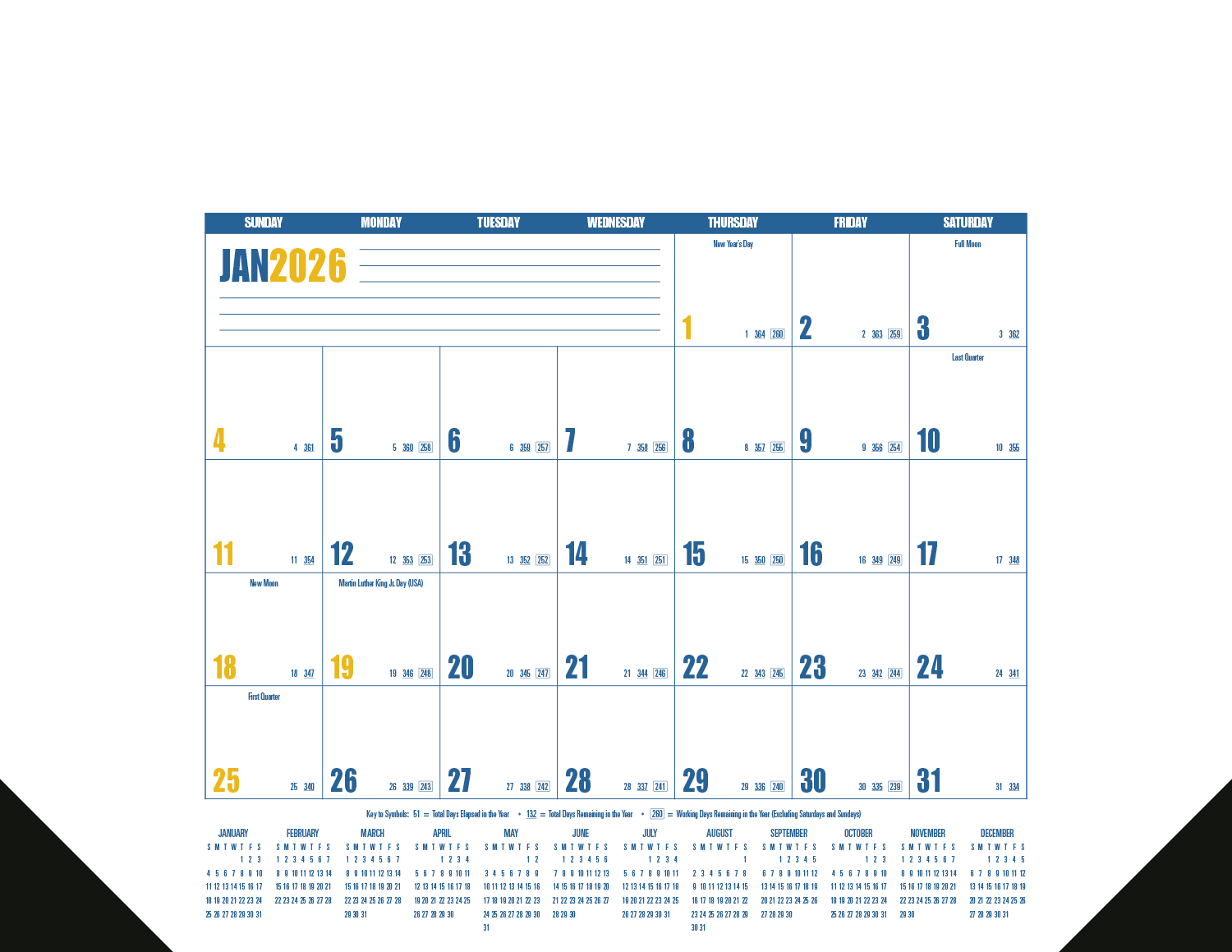 Good Value™ Multi-Color Desk Pad 22