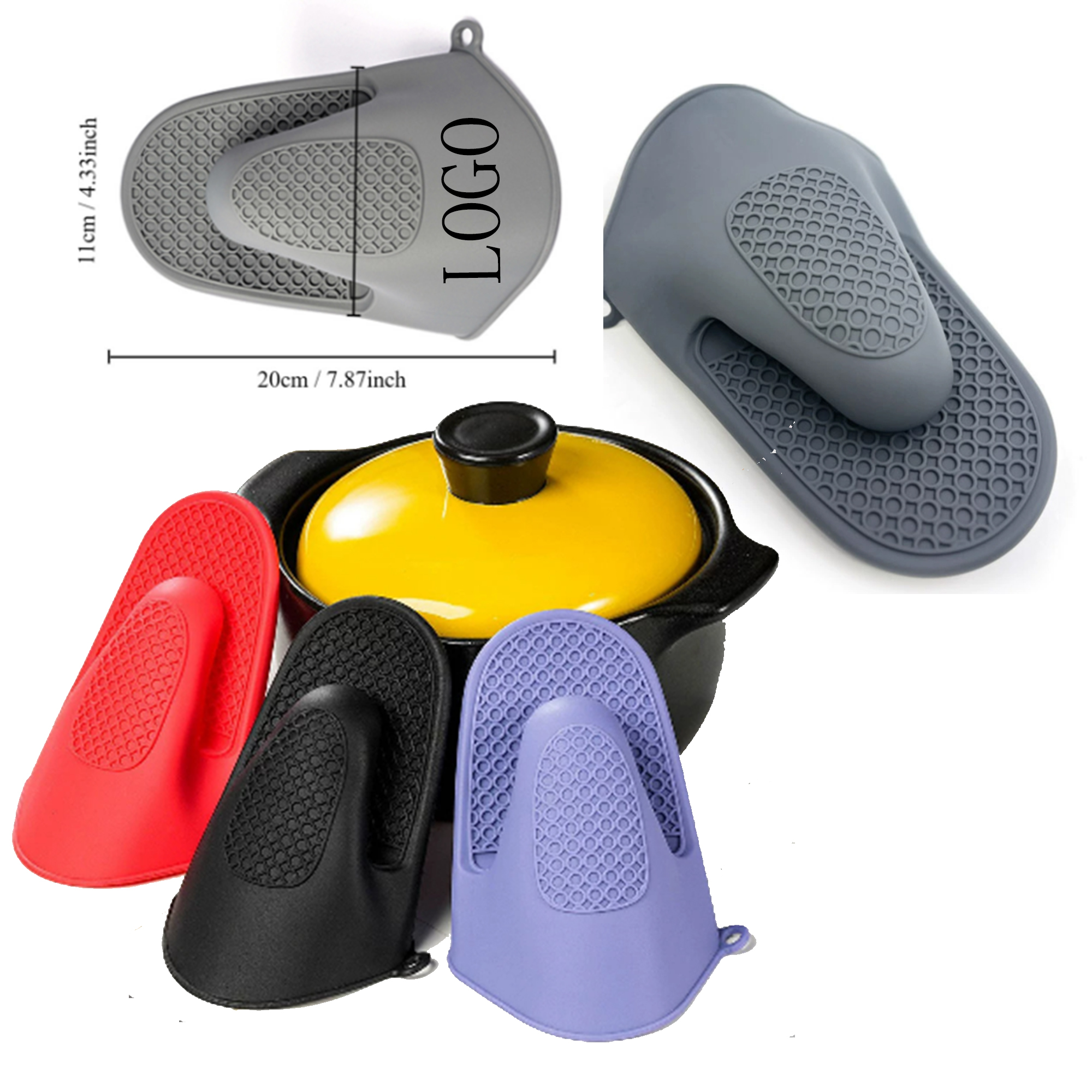 Heat-Resistant Thickened Silicone Grip Clamp 1