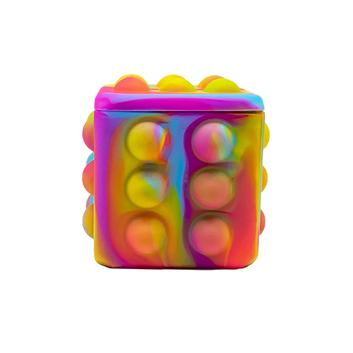 Tie Dye Custom Colors Decompression Push Bubble Cube Toy 5