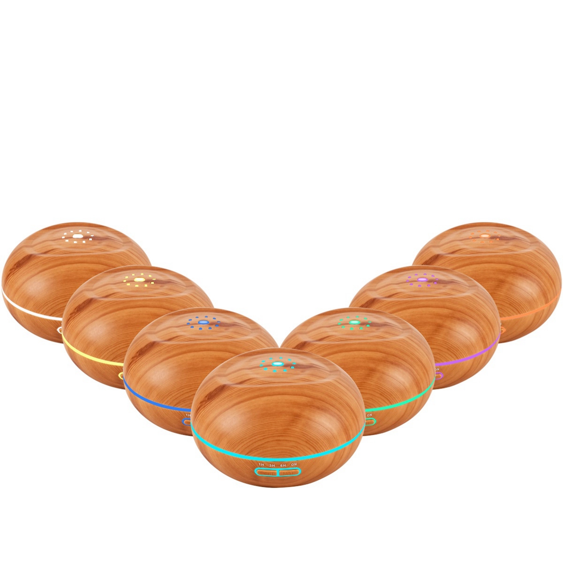 Wood Grain Air Purifier Ultrasonic Aroma Oil Diffuser 2
