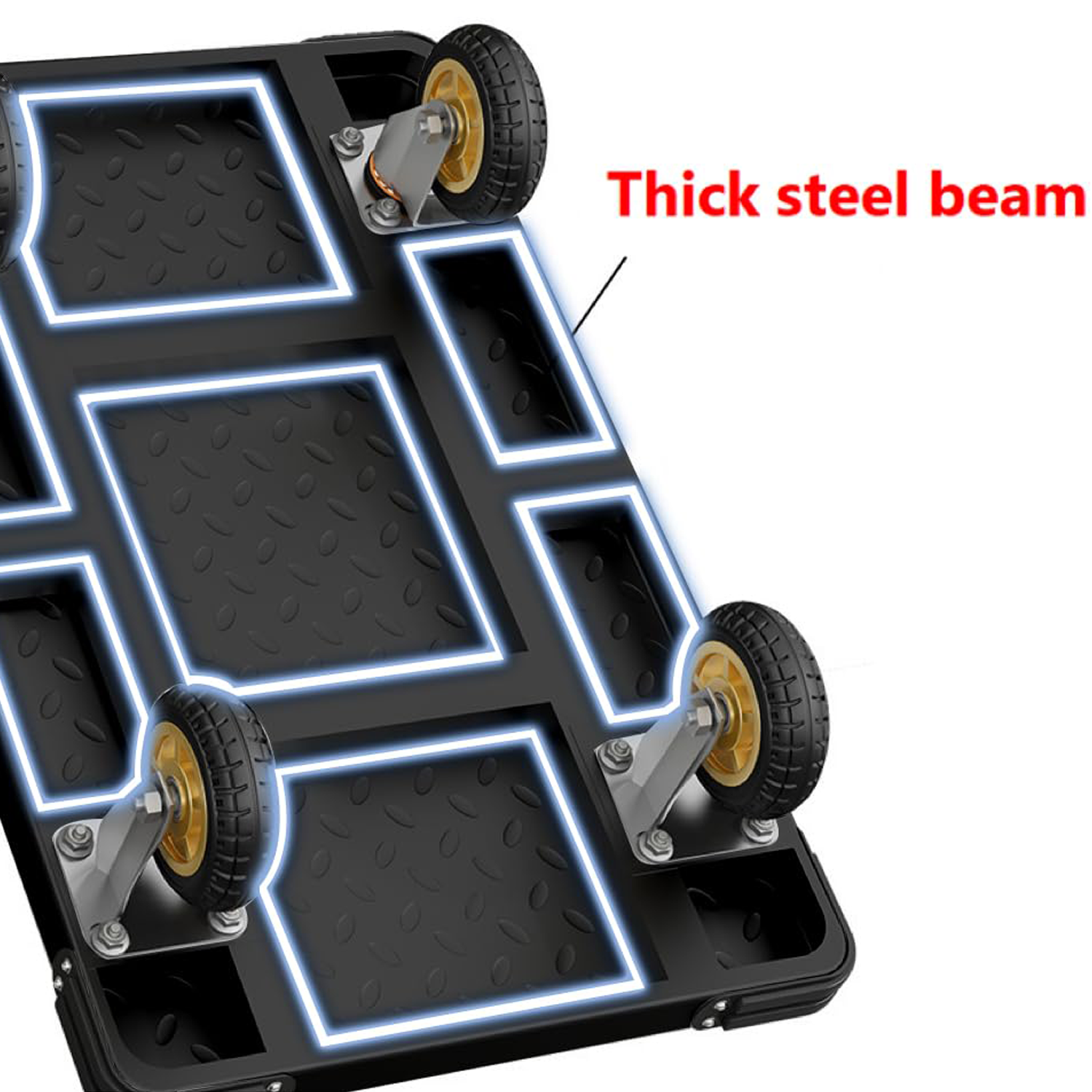 Foldable Utility Cart - Heavy Duty Portable Hand Truck 3