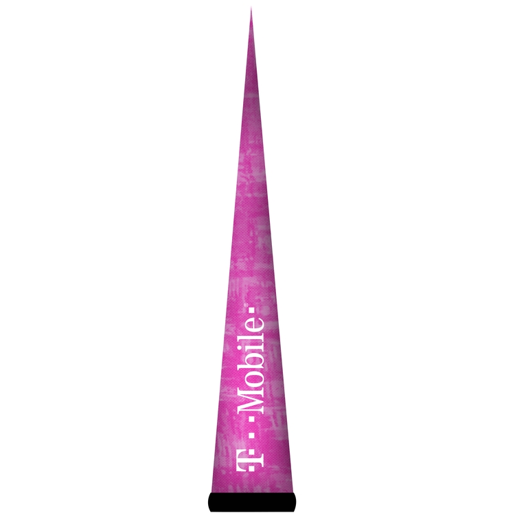 AirePin™ LED Inflatable Column, Cones_Magenta T- Mobile - 10'H 1