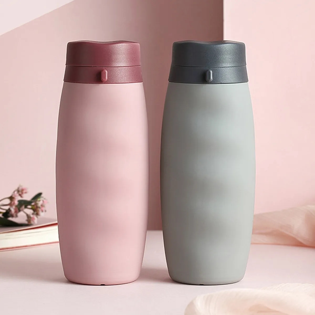 20Oz Silicone Collapsible Cup Folding Bottle Travel Mug 4