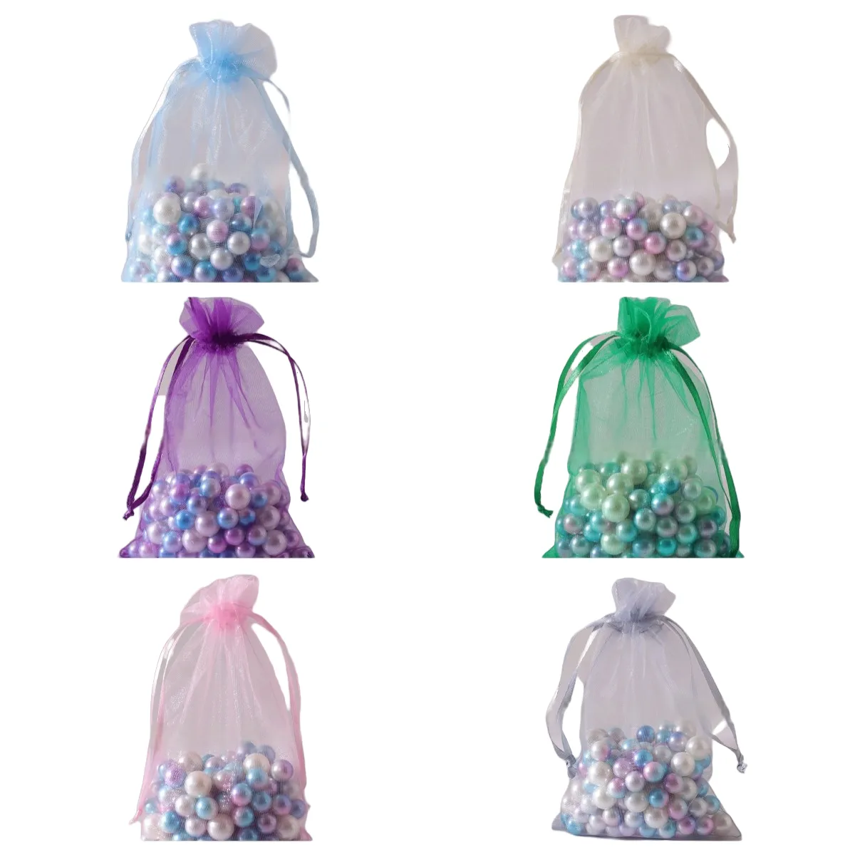 Drawstring Organza Jewelry/Candy/Mesh Gift Bags 6