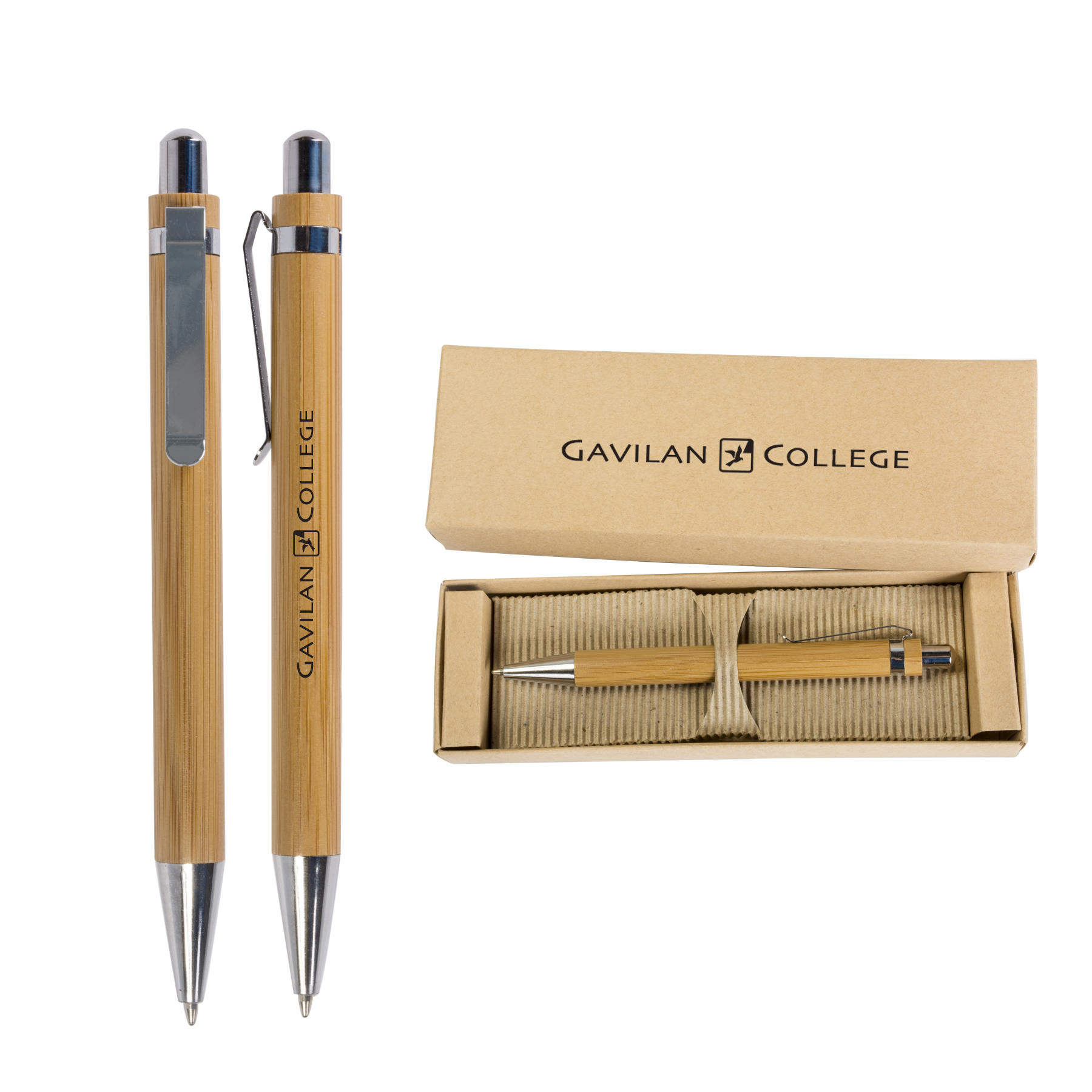 Bamboo Ballpoint Pen with Deluxe Recyclable Paper Box 3