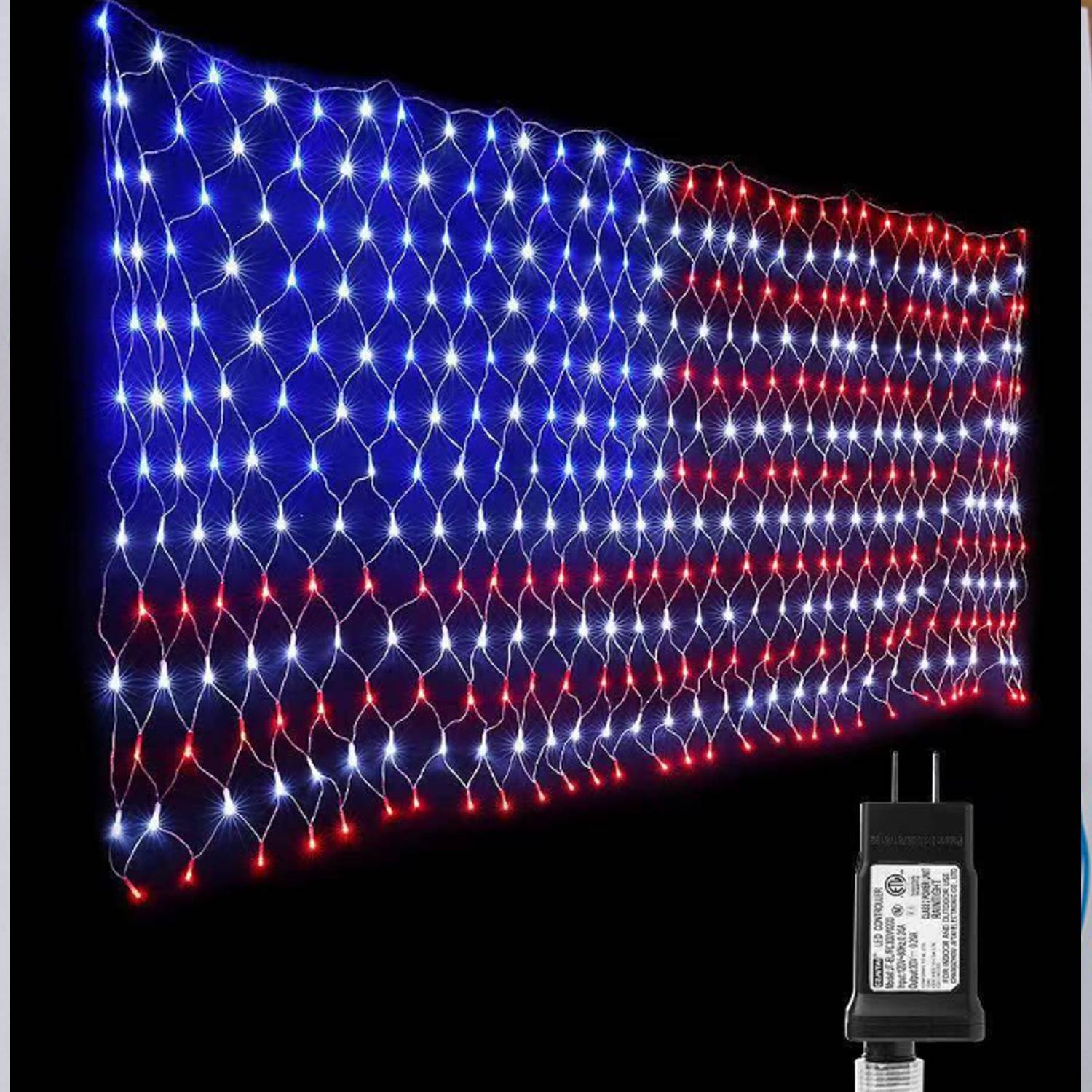 American Flag LED Net Light 4