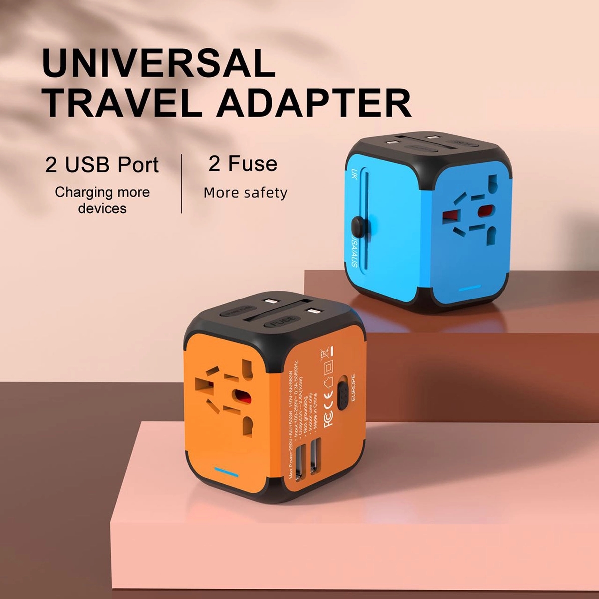 Multi Travel USB Adapter Plug 2