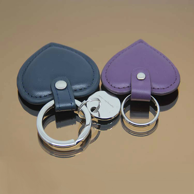Heart Shape Leather Key Chain 5