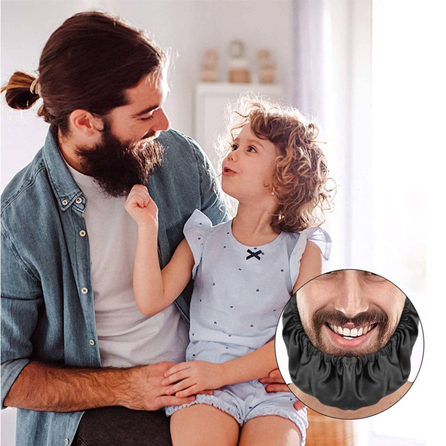 Polyester Men's beard mask 3