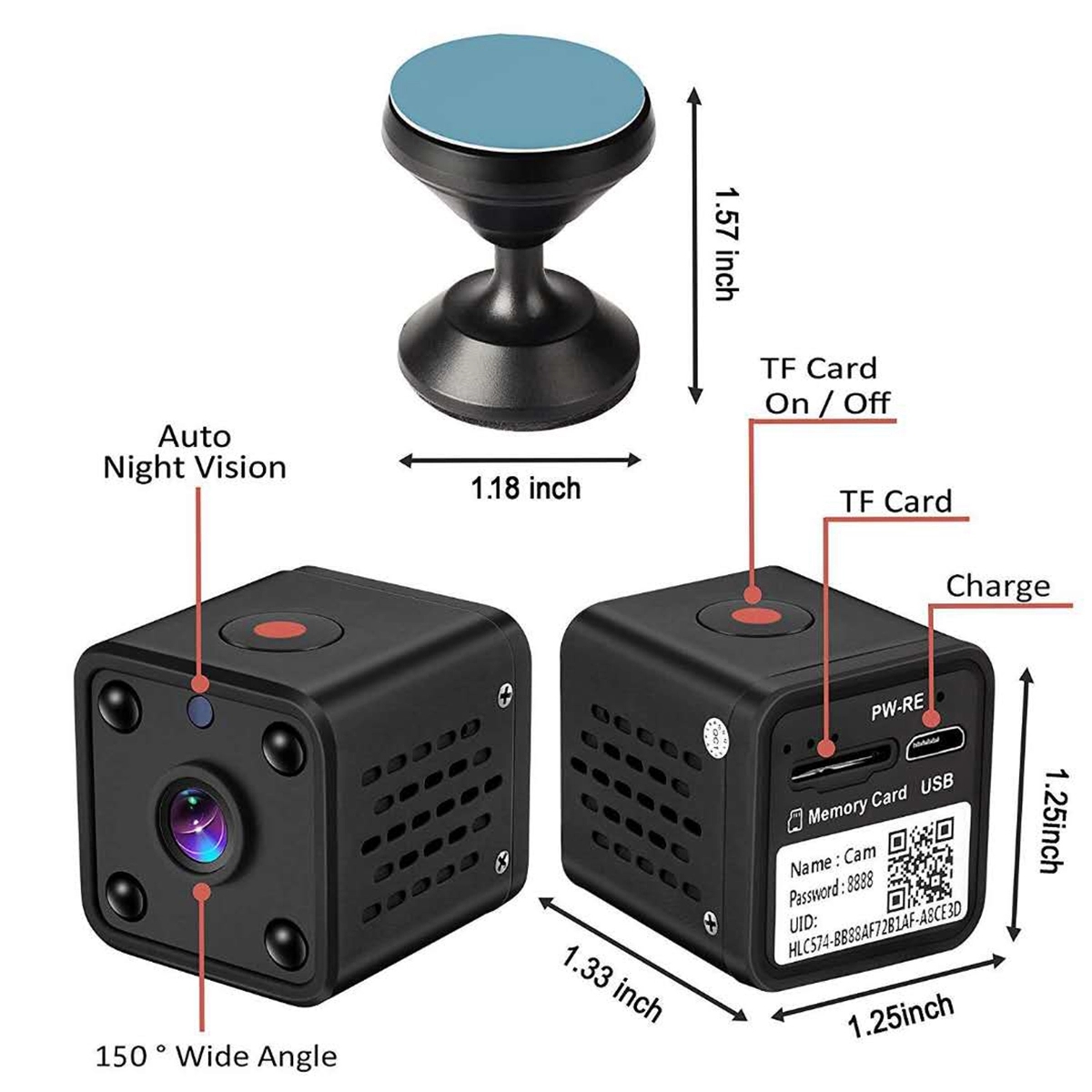 Wireless Smart Home Camera with Night Vision 5