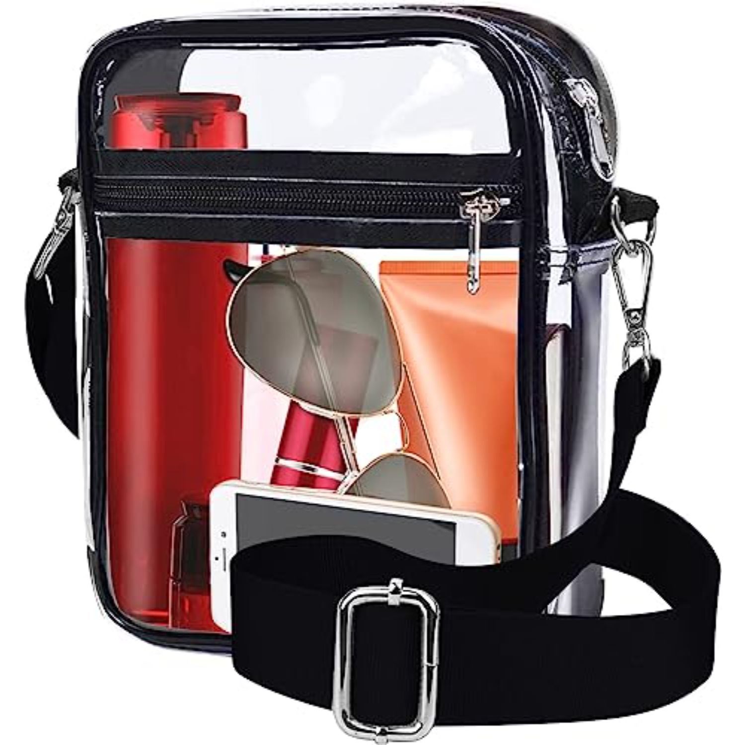 Clear Purse Stadium Approved Crossbody Bag with Adjustable Shoulder Strap 11