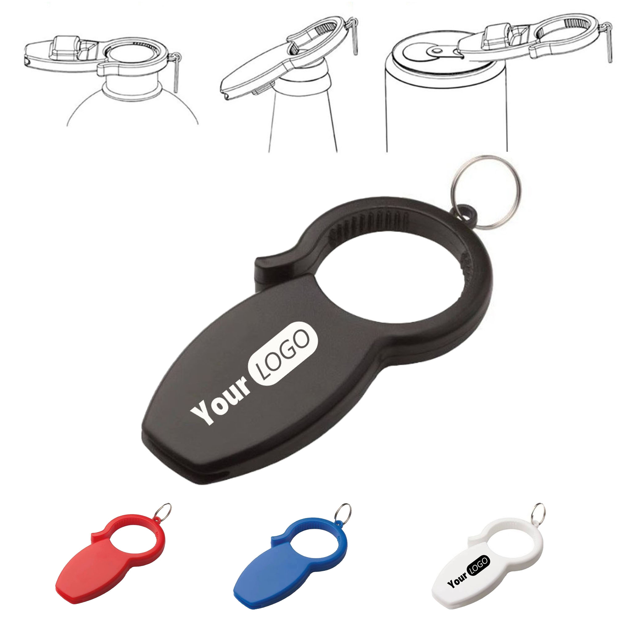 3-in-1 Plastic Bottle Opener 3
