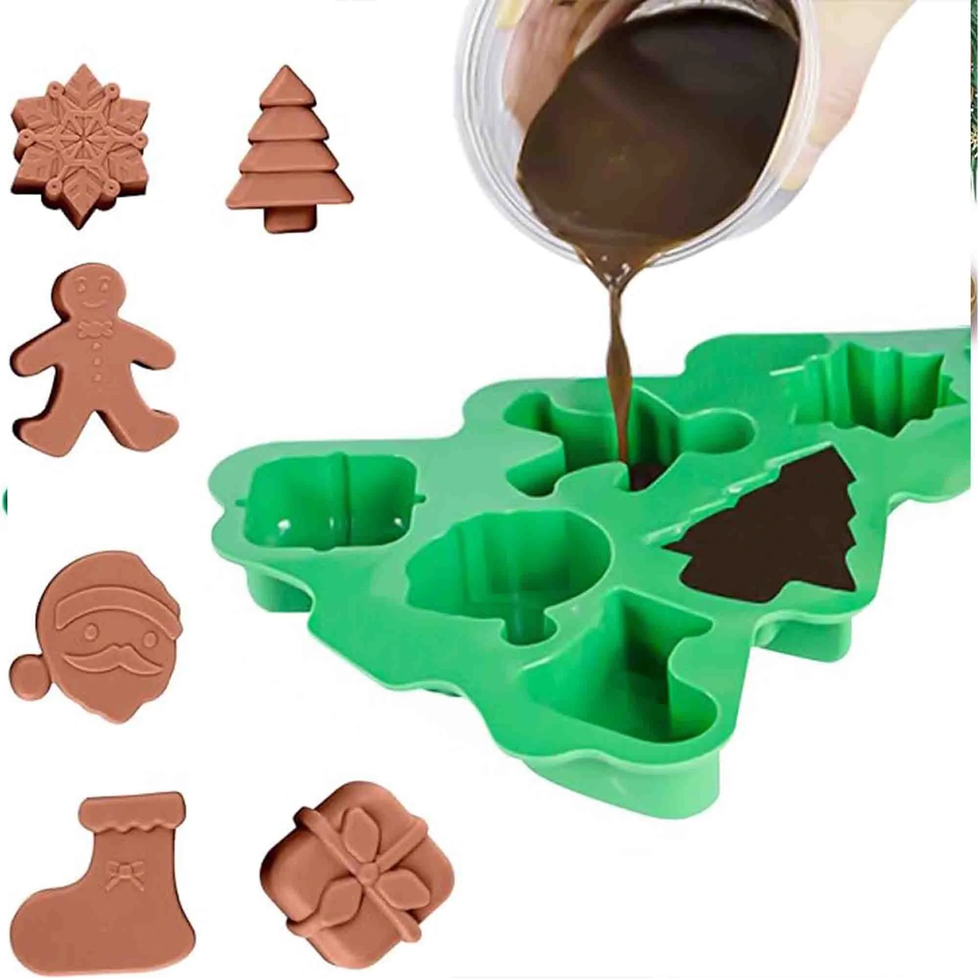 DIY Silicone Christmas Chocolate Baking Mold 2