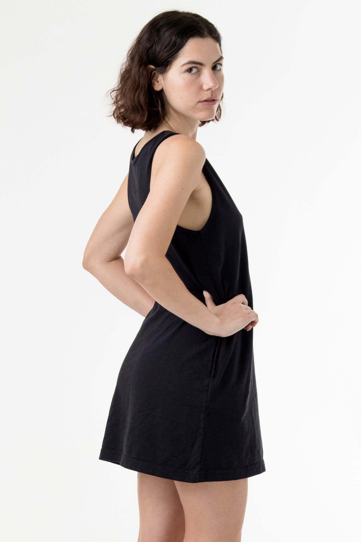 6.5 OZ GARMENT DYE TANK DRESS 2