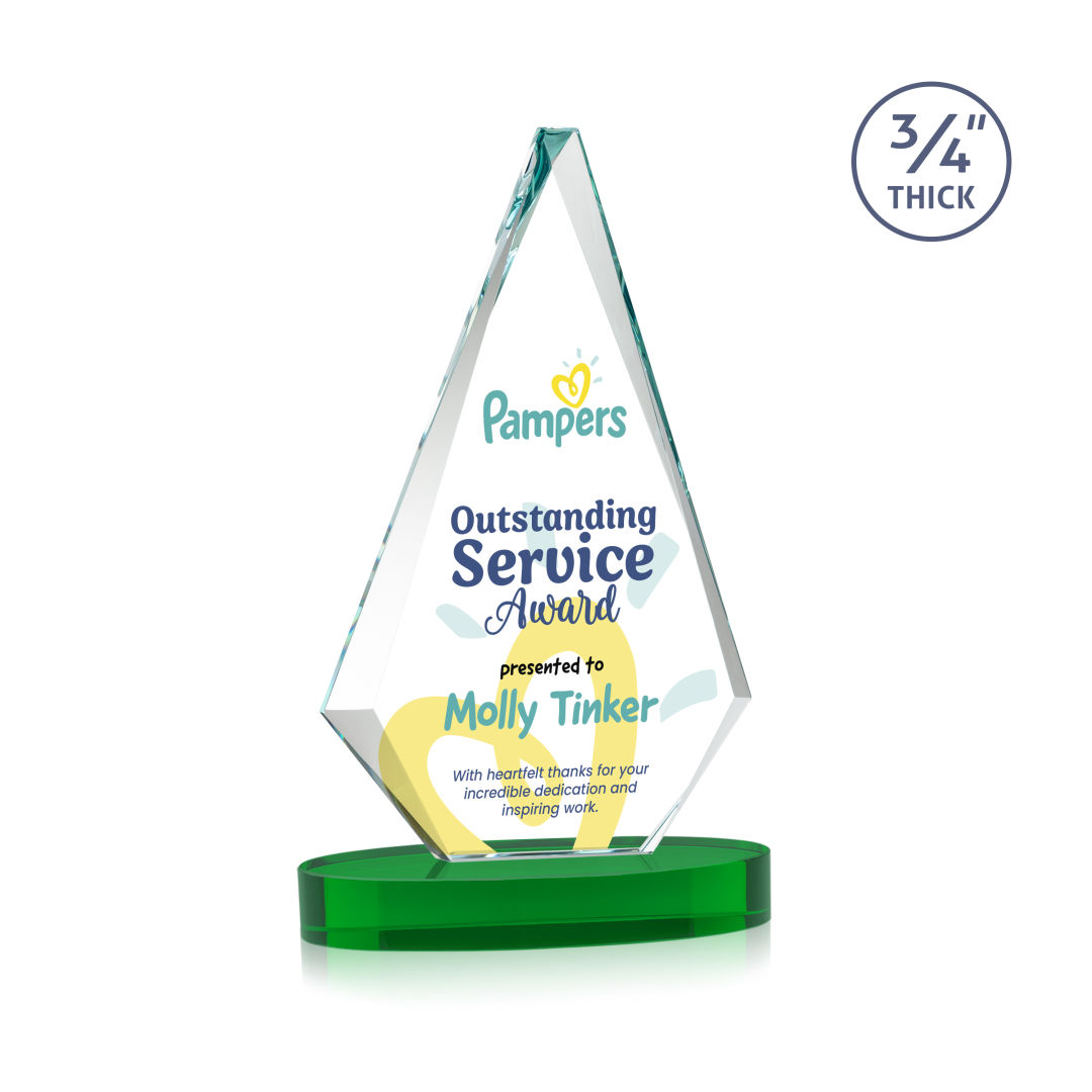 Windsor VividPrint™ Award on Alberton Base - Green 1