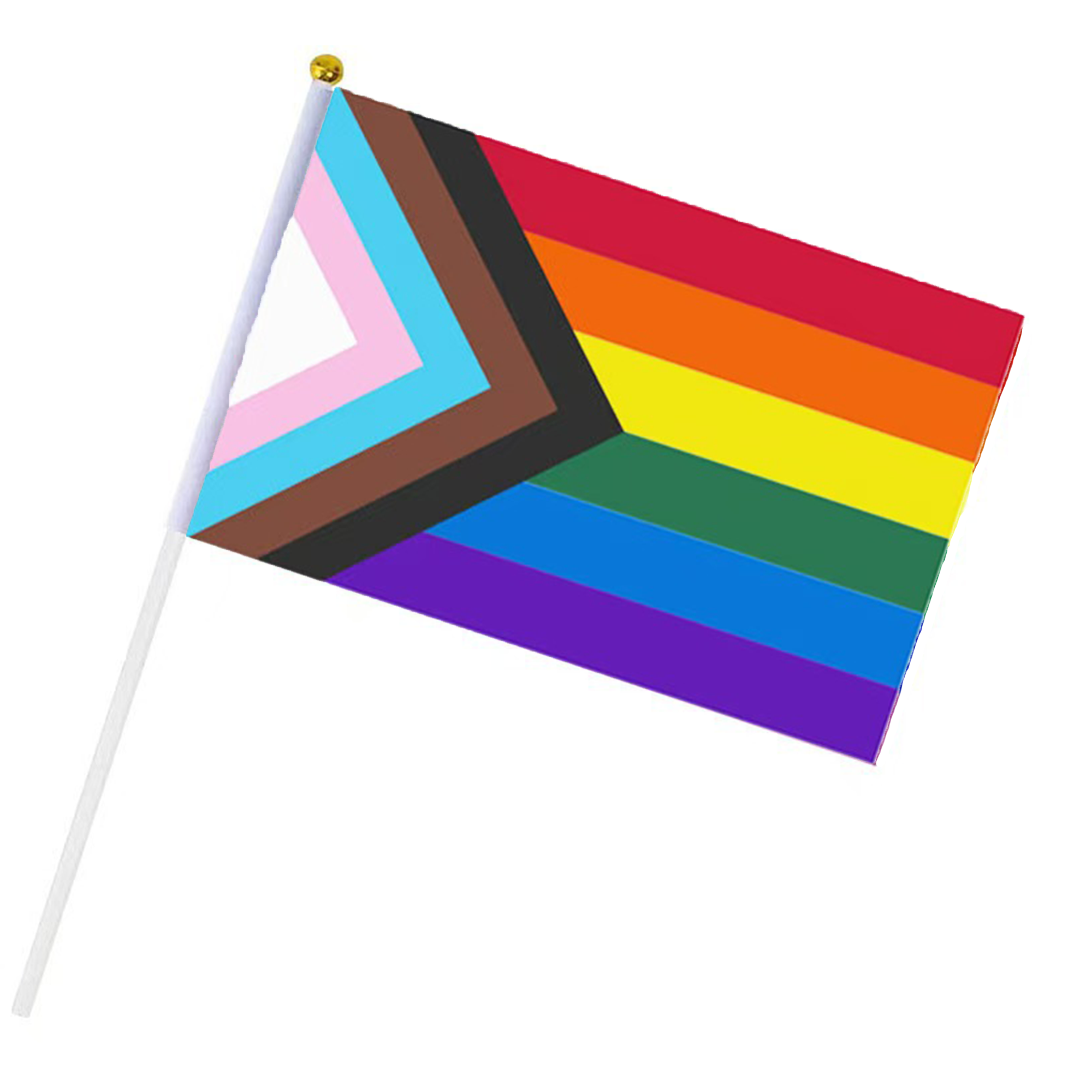 Polyester Hand-Waving Rainbow Flag 2