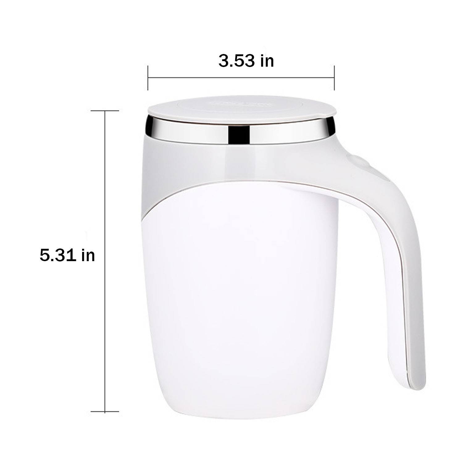12oz Electric Magnetic Stirring Coffee Mug Quick Cooling 4