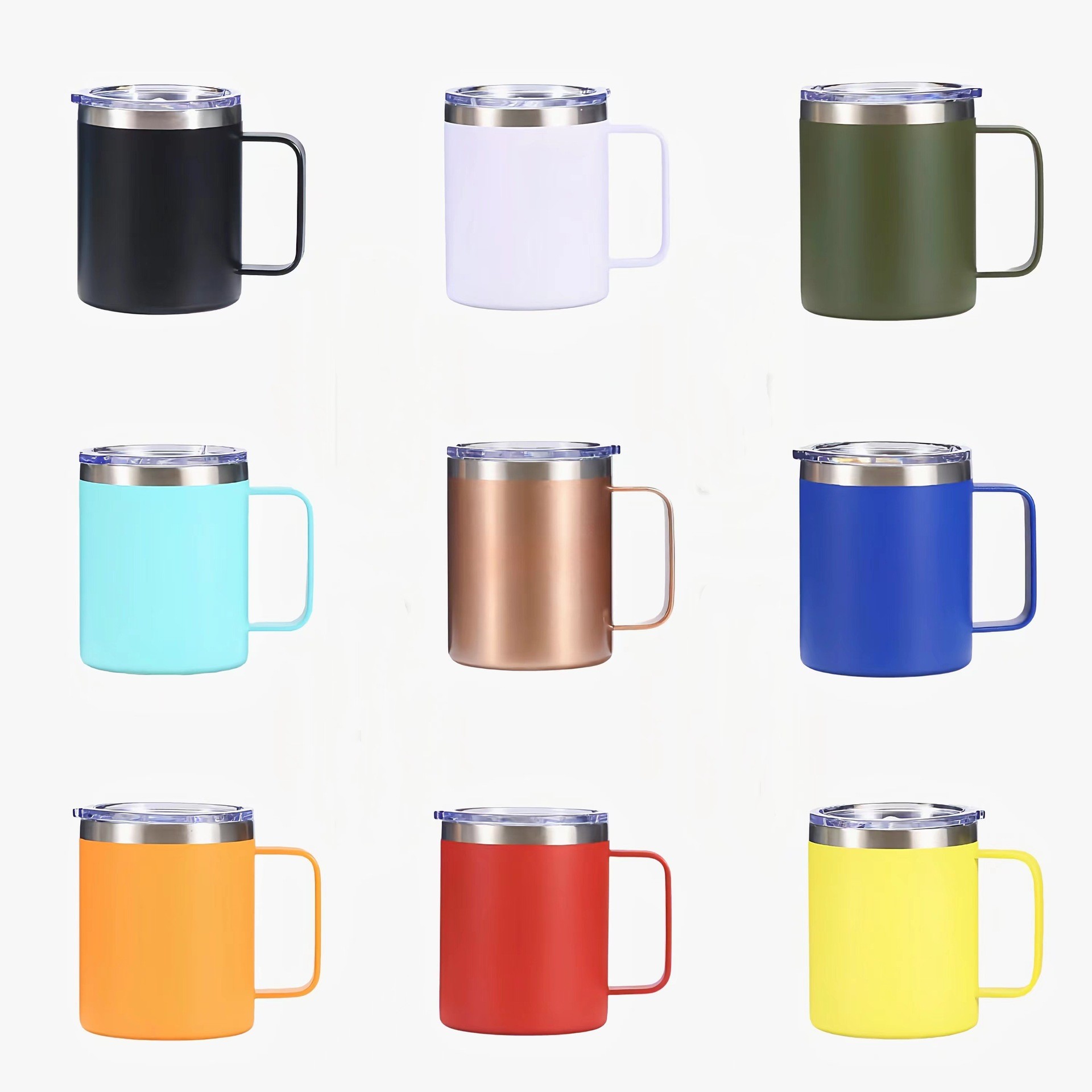 12oz Double Wall Stainless Steel Camping Mug 2