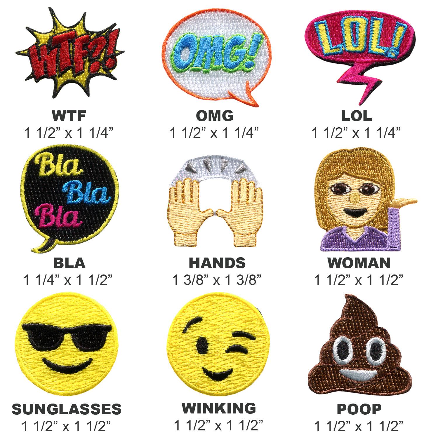 Stock Embroidered Stickers 3