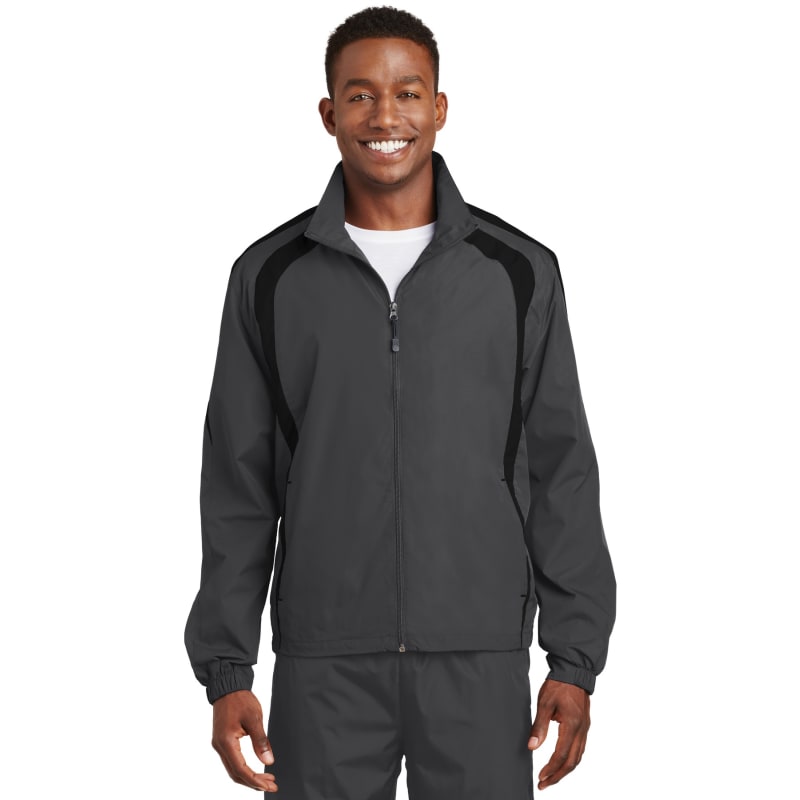 Sport-Tek Colorblock Raglan Jacket. 3