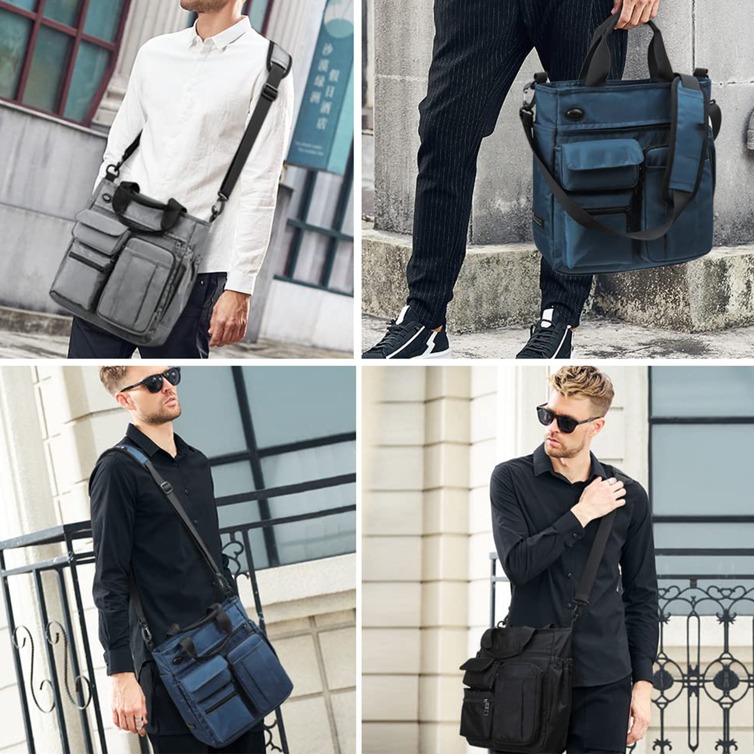 Mens Messenger Laptop Shoulder Bag 5