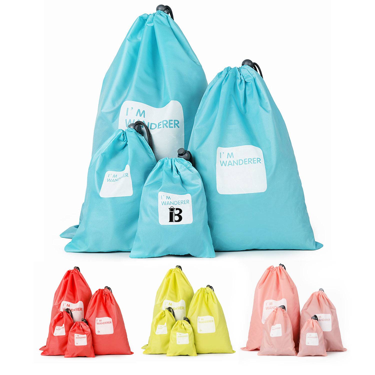 Drawstring Nylon Backpack 12