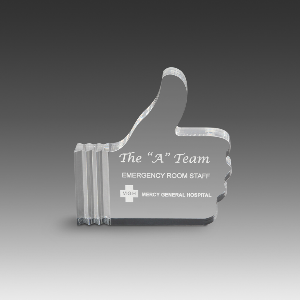 Thumbs Up Paperweight 2