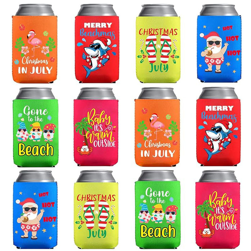 12OZ Neoprene Seltzer Collapsible Can Coolie (Full Imprint) 2