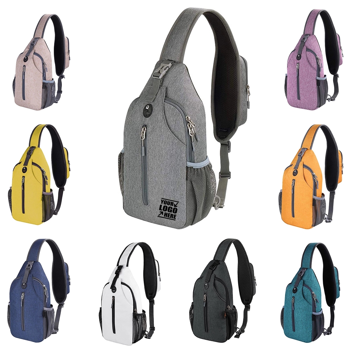 Travel Hiking Crossbody Sling Chest Backpack Bag 6