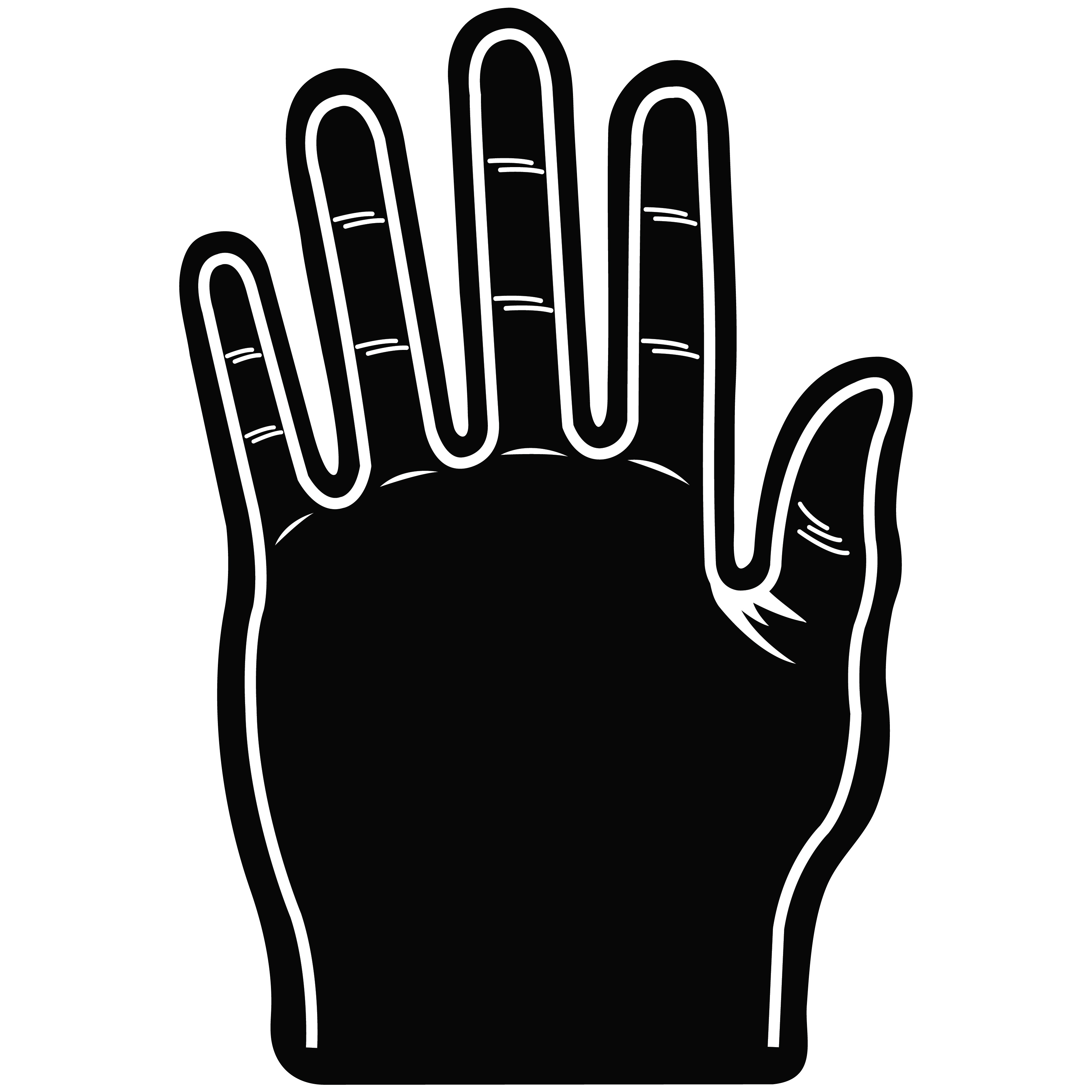 Foam Hand Five Finger 16" 30